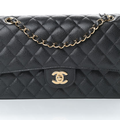Chanel Caviar Quilted Medium Double Flap Black 8 of 11