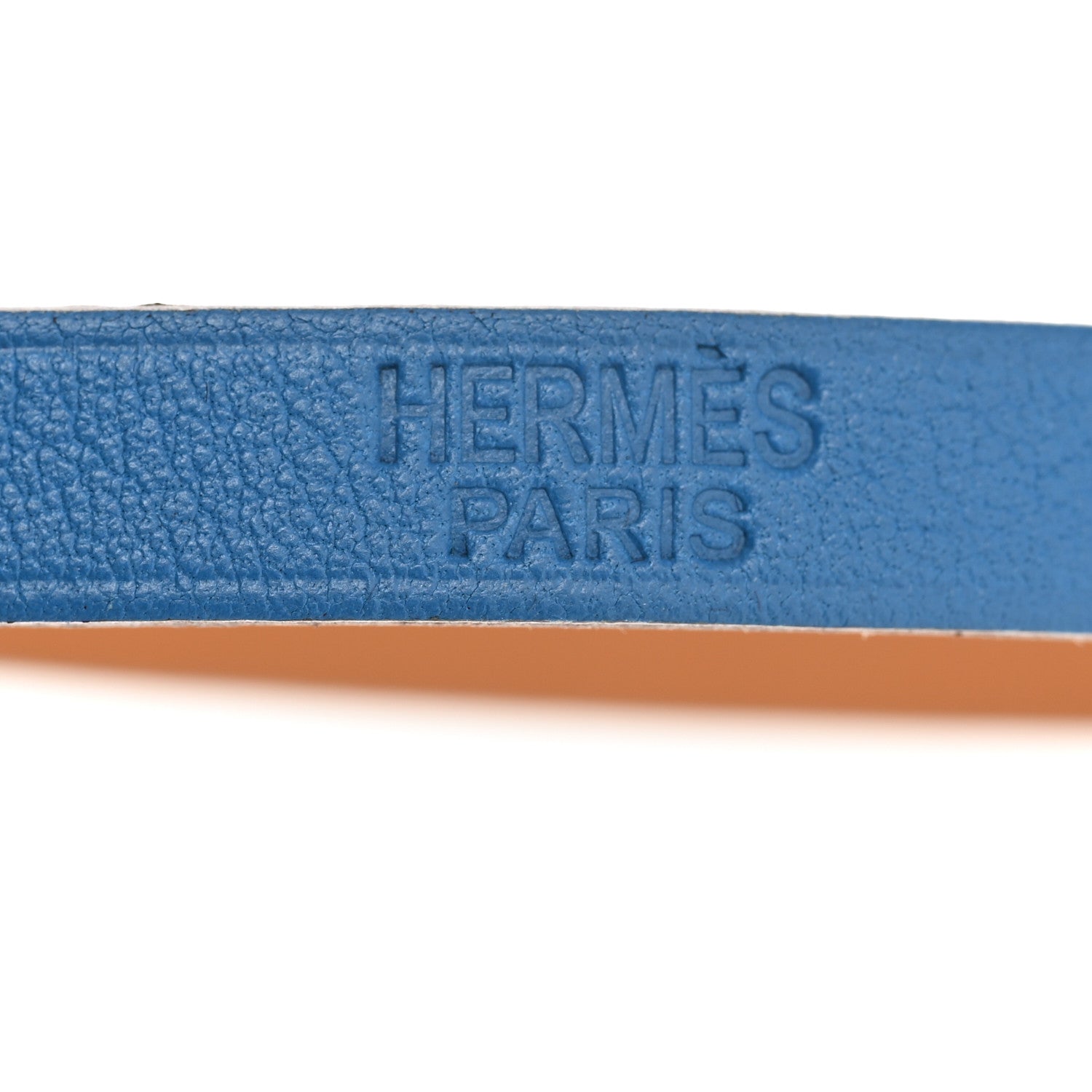 Hermes Swift Epsom Hapi Triple Tour Wrap Bracelet M Bleu Hydra Gold 6 of 8