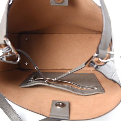MCM Grained Calfskin Sarah Medium Visetos Hobo Grey 4 of 12