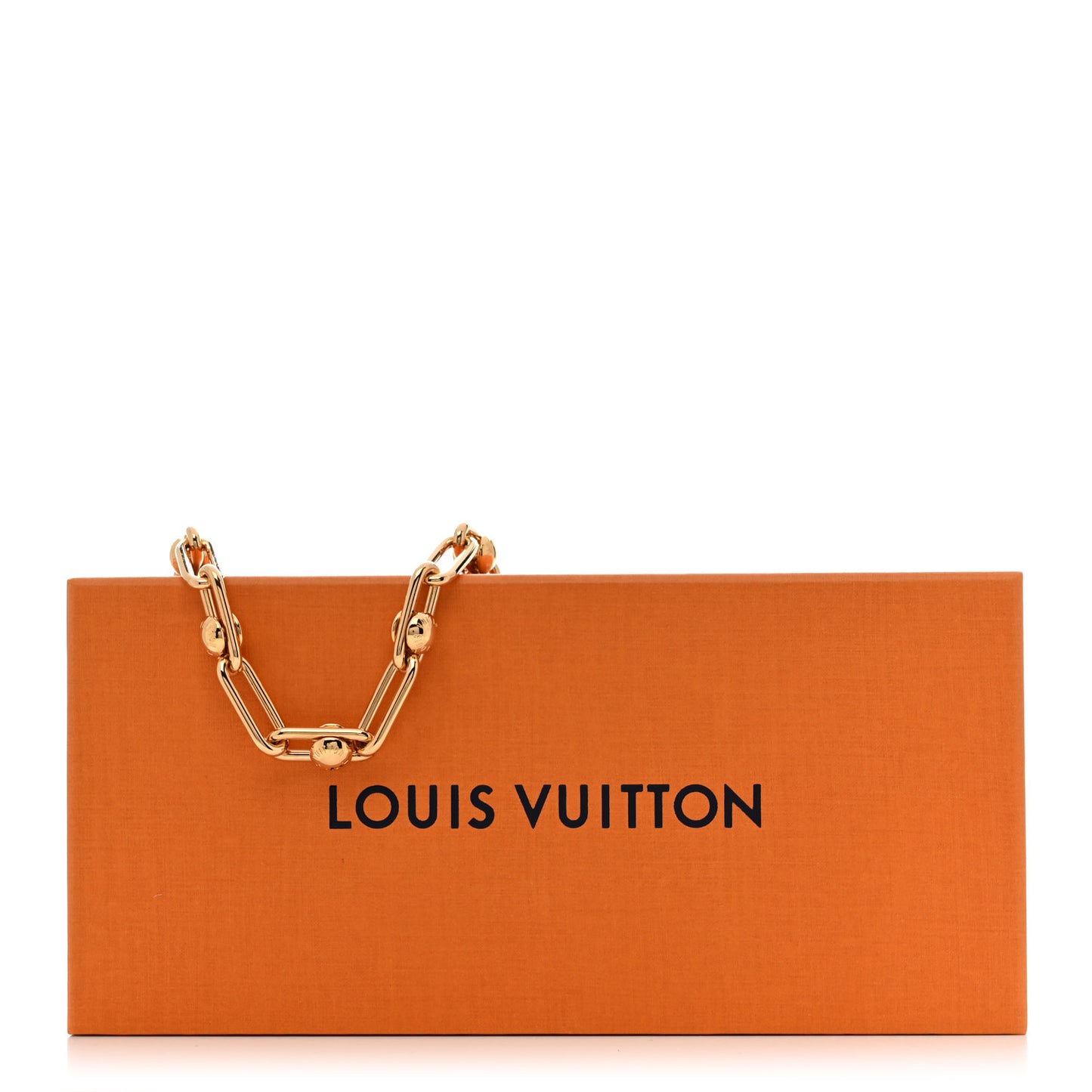 LV X TM Metal Pochette Accessories Chain Strap Gold