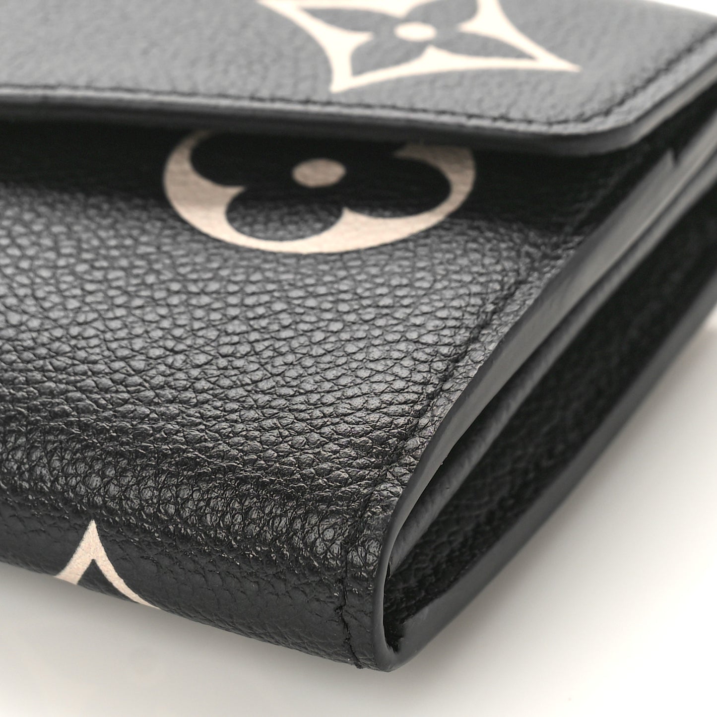 Monogram Empreinte Giant Sarah Wallet Black Beige