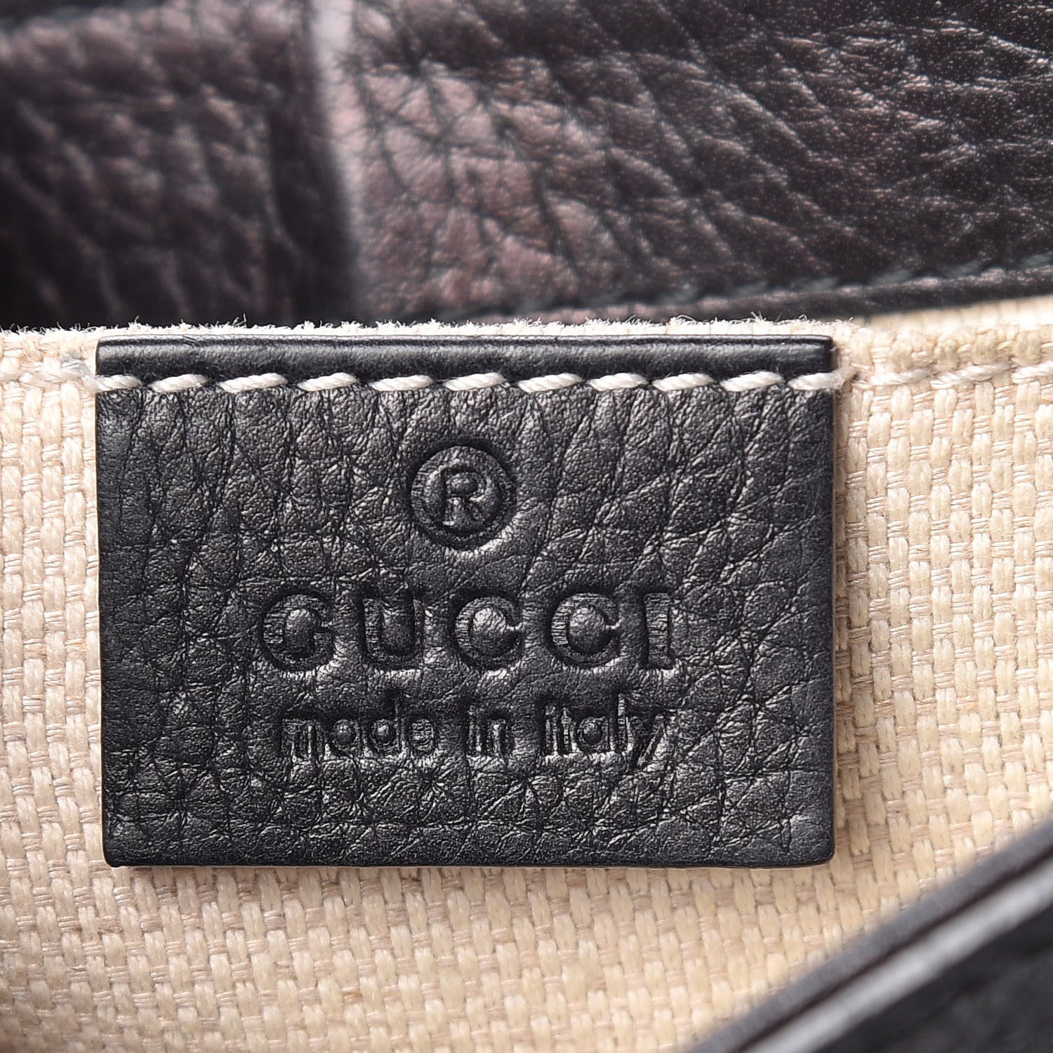 Gucci Pebbled Calfskin Small Soho Flap Crossbody Black 6 of 14