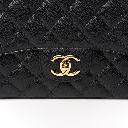 Chanel Caviar Quilted Maxi Double Flap Black 9 of 9