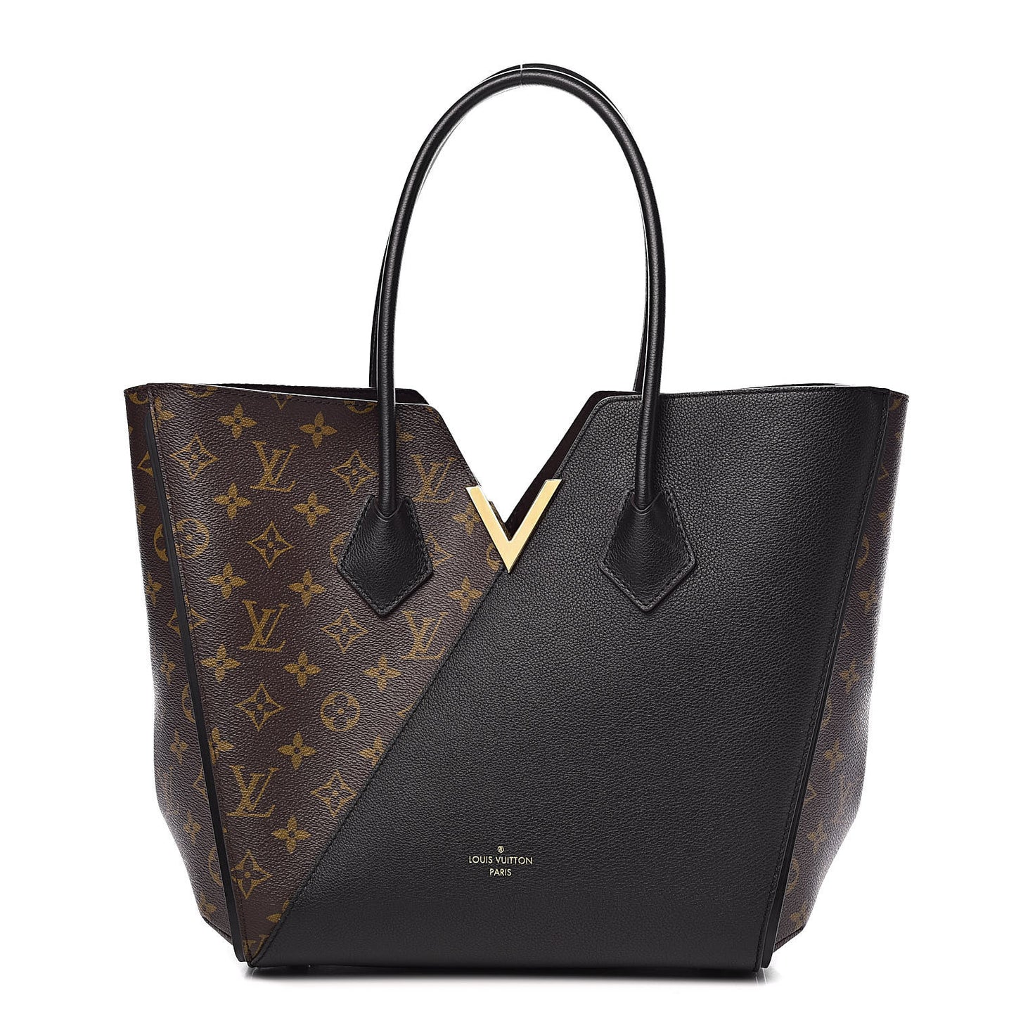 Calfskin Monogram Kimono Tote Black