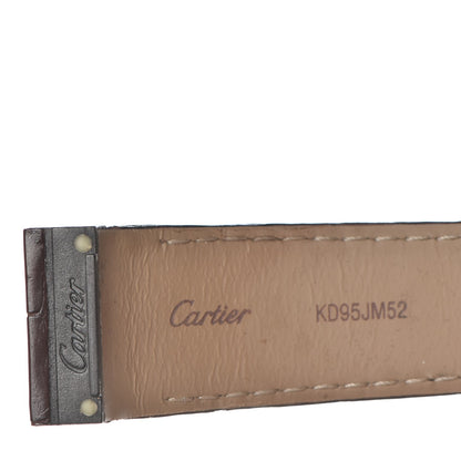 Cartier Stainless Steel 18K Yellow Gold Alligator 38mm Santos 100 Automatic Watch 11 of 18
