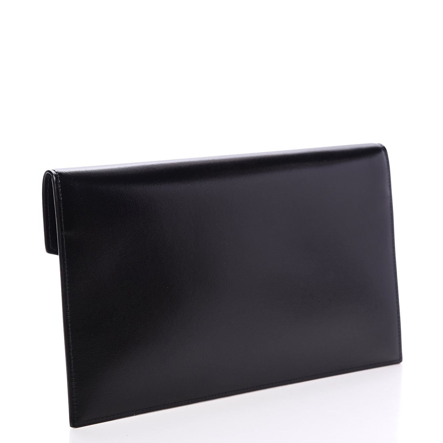 Smooth Shiny Calfskin Monogram Uptown Pouch Black