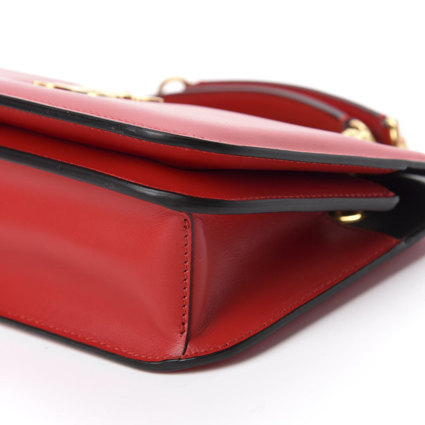 Vitello King Nubuck Pequin Karligraphy Pocket Shoulder Bag Rosso Cardinale Tobacco Moro