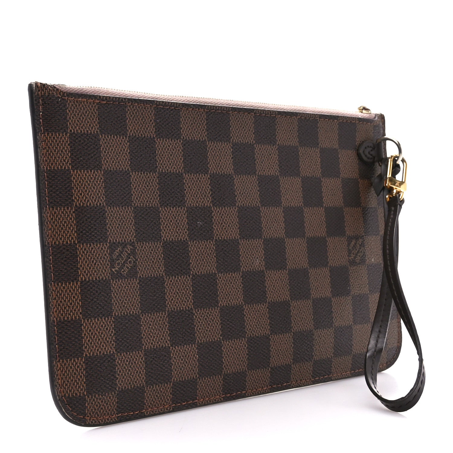 Louis Vuitton Damier Ebene Neverfull MM GM Pochette Rose Ballerine 3 of 9