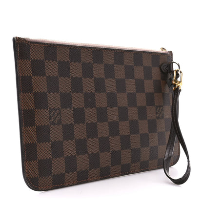 Louis Vuitton Damier Ebene Neverfull MM GM Pochette Rose Ballerine 3 of 9