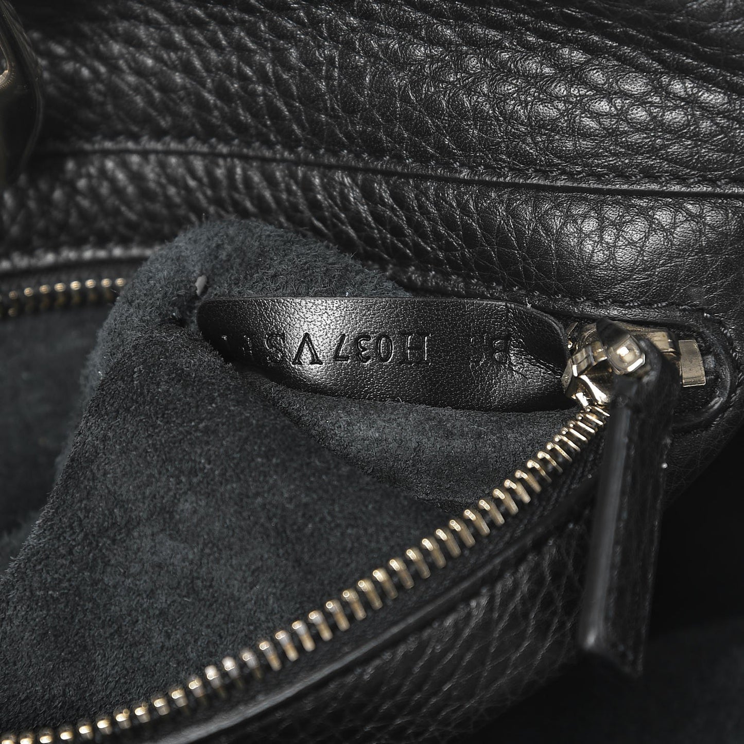 Grained Calfskin Small Rockstud Tote Black