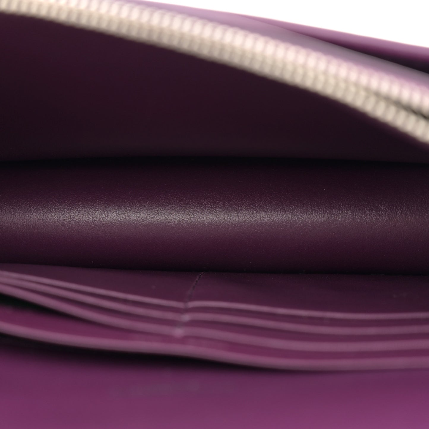 Calfskin Monogram Sunset Chain Wallet Prunia