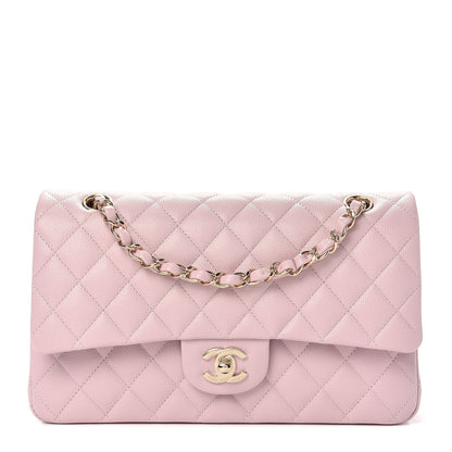 Chanel Caviar Quilted Medium Double Flap Light Pink 1 of 10