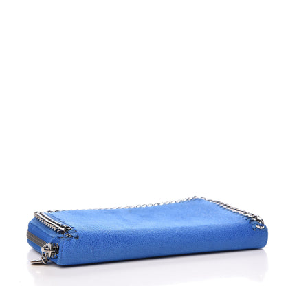 Stella McCartney Shaggy Deer Falabella Zip Around Wallet Blue 4 of 11