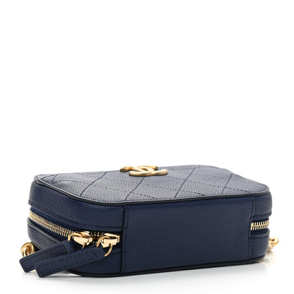 Chanel Caviar Quilted Waist Bag Navy Blue 4 of 10