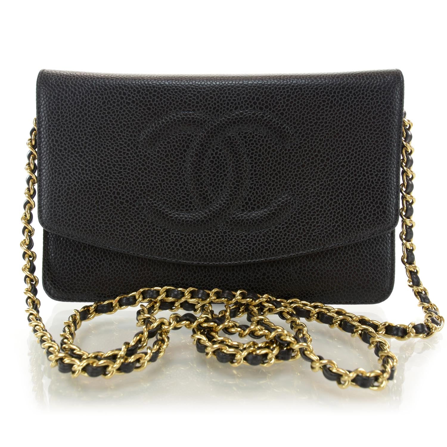 Chanel Caviar Wallet on Chain WOC Black 1 of 8