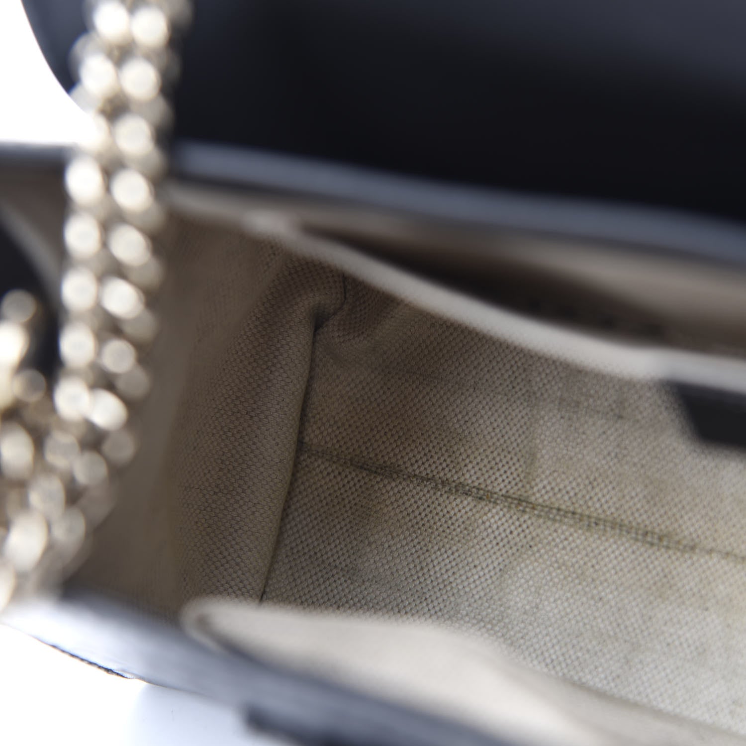 Gucci Guccissima Medium Emily Chain Shoulder Bag Black 11 of 12