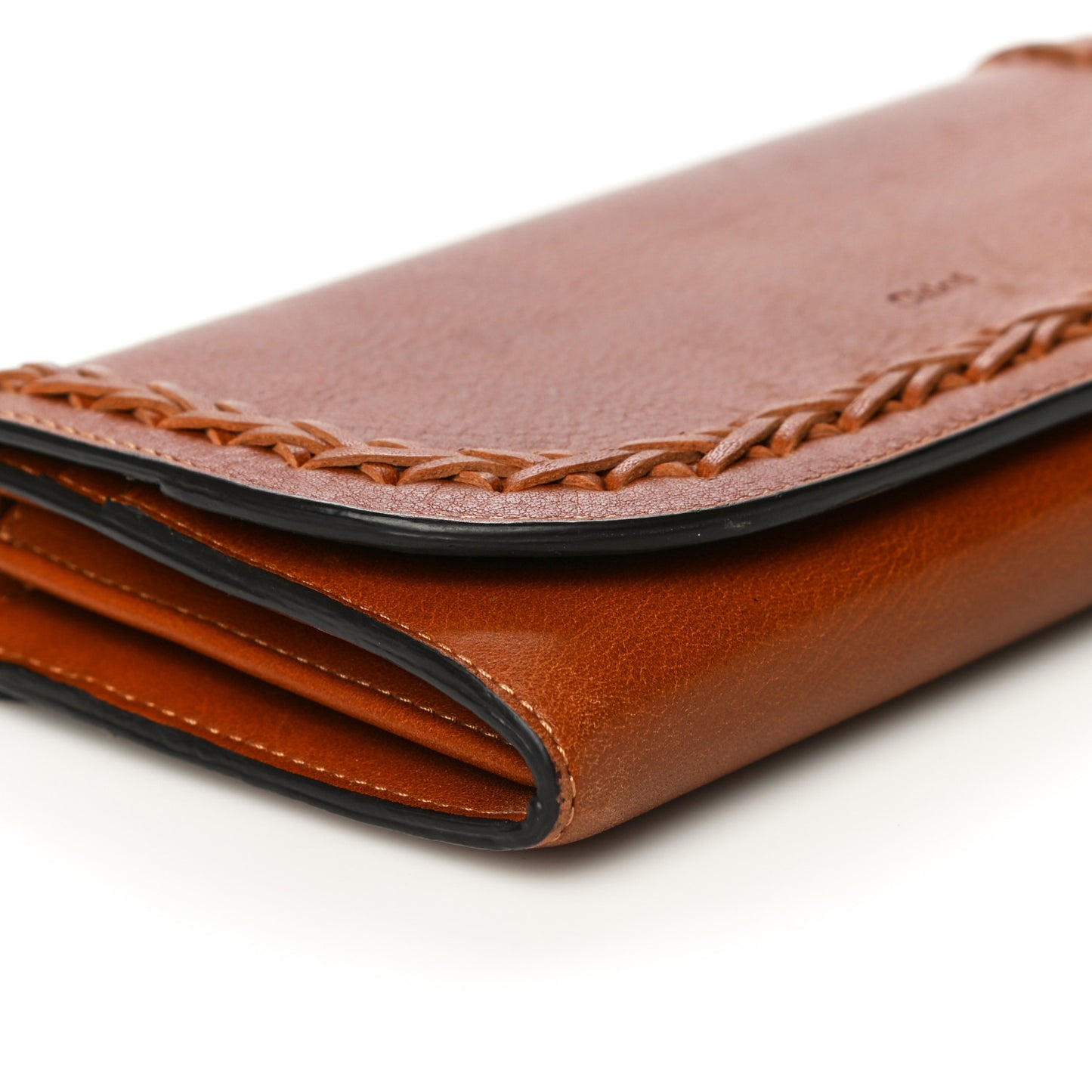 Calfskin Hudson Long Wallet Caramel