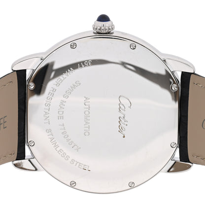 Cartier Stainless Steel Alligator 42mm Ronde Solo Automatic Watch 4 of 4