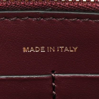 Burberry Calfskin Logo Hazelmere Wallet With Detachable Strap Deep Maroon 10 of 12
