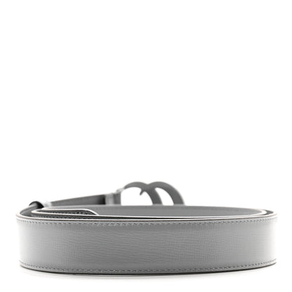 Gucci Azalea Calfskin Enamel Monochrome Double G 30mm Belt 100 40 Deep Grey 2 of 4
