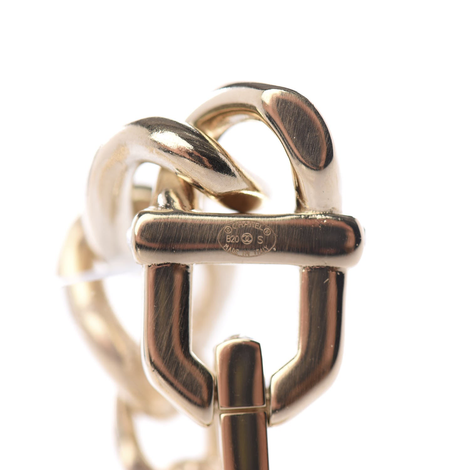 Chanel Metal Crystal CC Vendome CC Dangle Earrings Gold 4 of 5