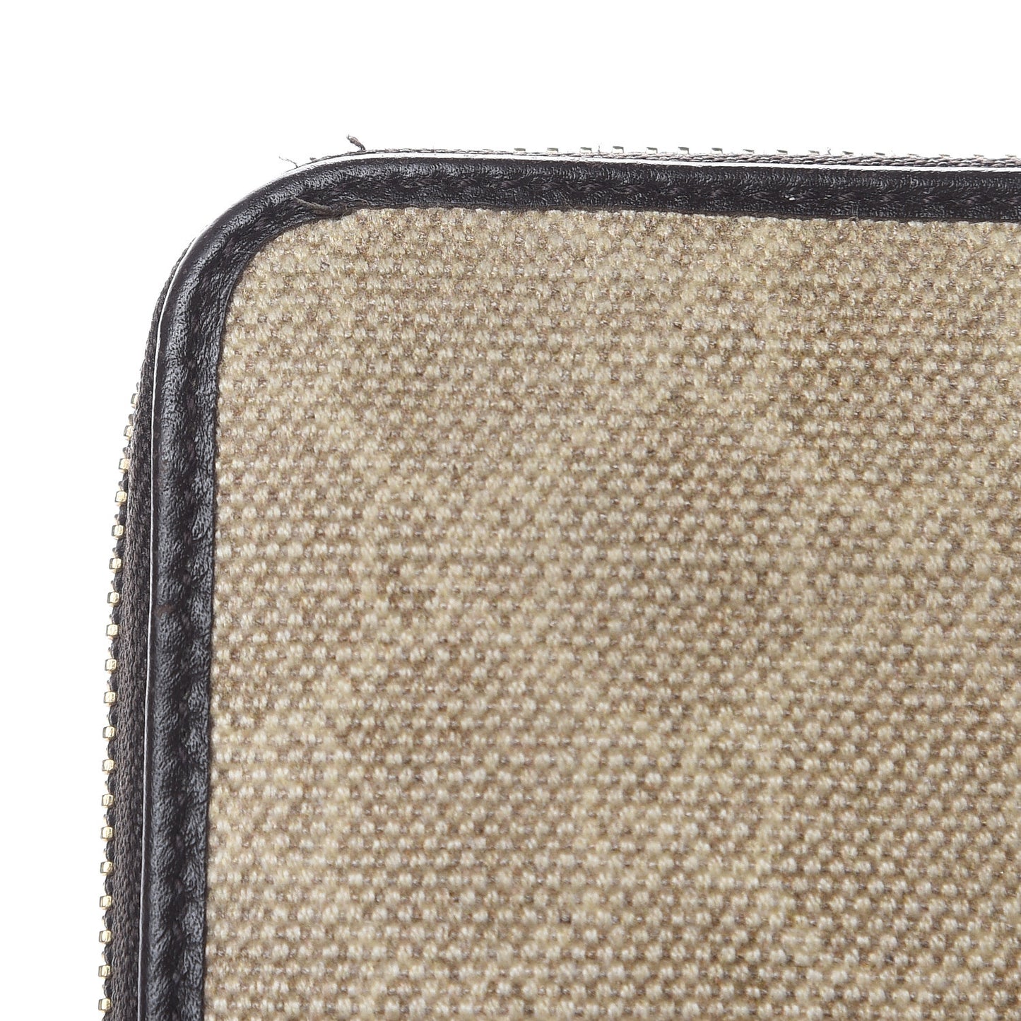 Monogram Zip Around Wallet Dark Brown