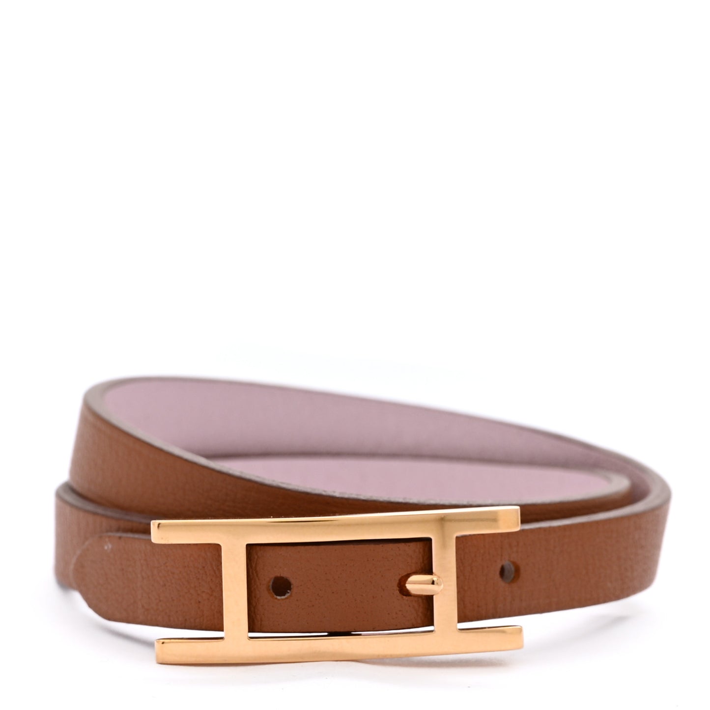 Swift Behapi Double Tour Bracelet T2 Mauve Pale Gold