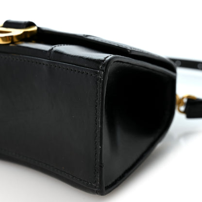Balenciaga Shiny Box Calfskin Hourglass Top Handle Bag XS Black 9 of 9