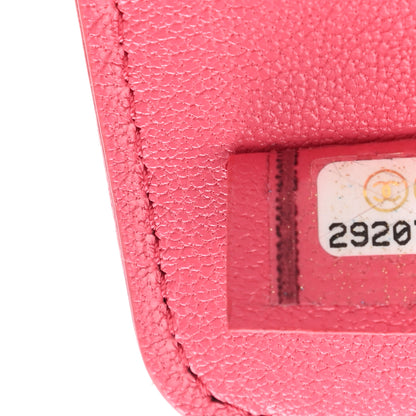Chanel Lambskin Quilted Chanel 19 Luggage Tag Pink 7 of 8