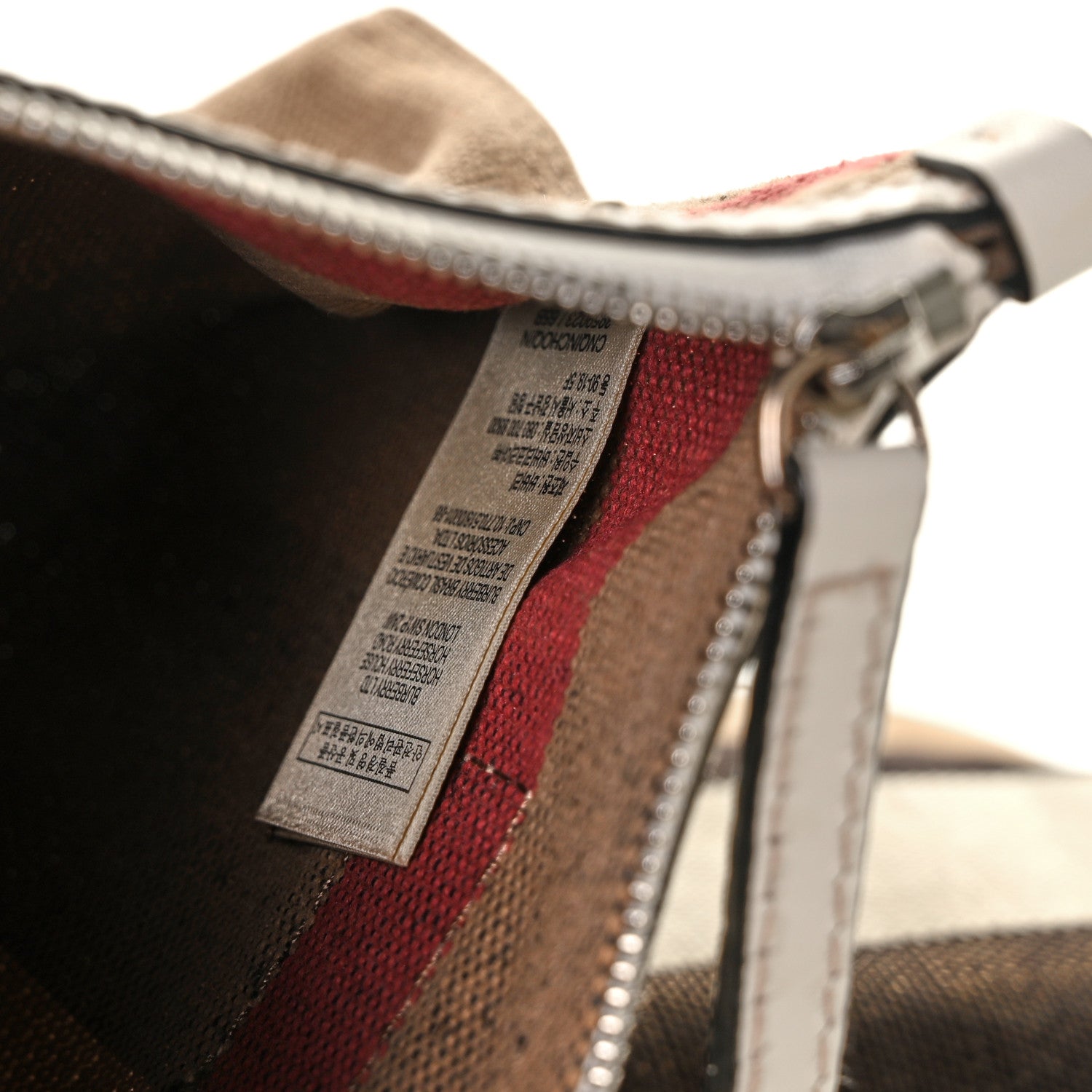 Burberry Canvas Mega Check Medium Maidstone White 6 of 14