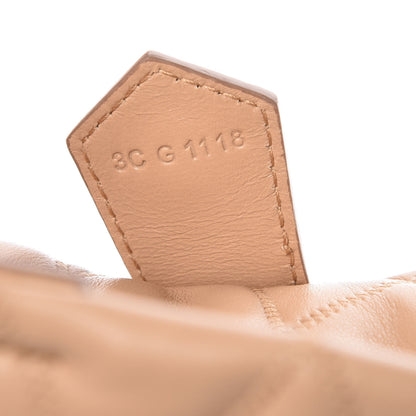 Givenchy Lambskin Quilted Mini GV Bucket Bag Beige Camel 9 of 9