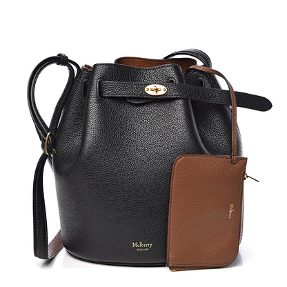 Mulberry Small Classic Grain Calfskin Small Abbey Bucket Bag Black 1 of 14
