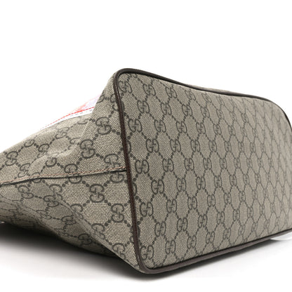 Gucci Soft GG Supreme Monogram Courrier Medium Crossbody Tote Beige New Acero 9 of 10