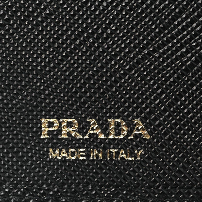 Prada Saffiano Metal Large Wallet Black 6 of 9