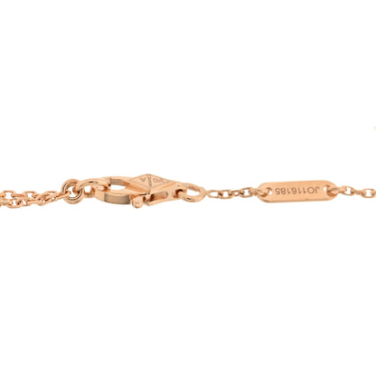 Van Cleef & Arpels 18K Rose Gold Carnelian Sweet Alhambra Heart Bracelet 3 of 4