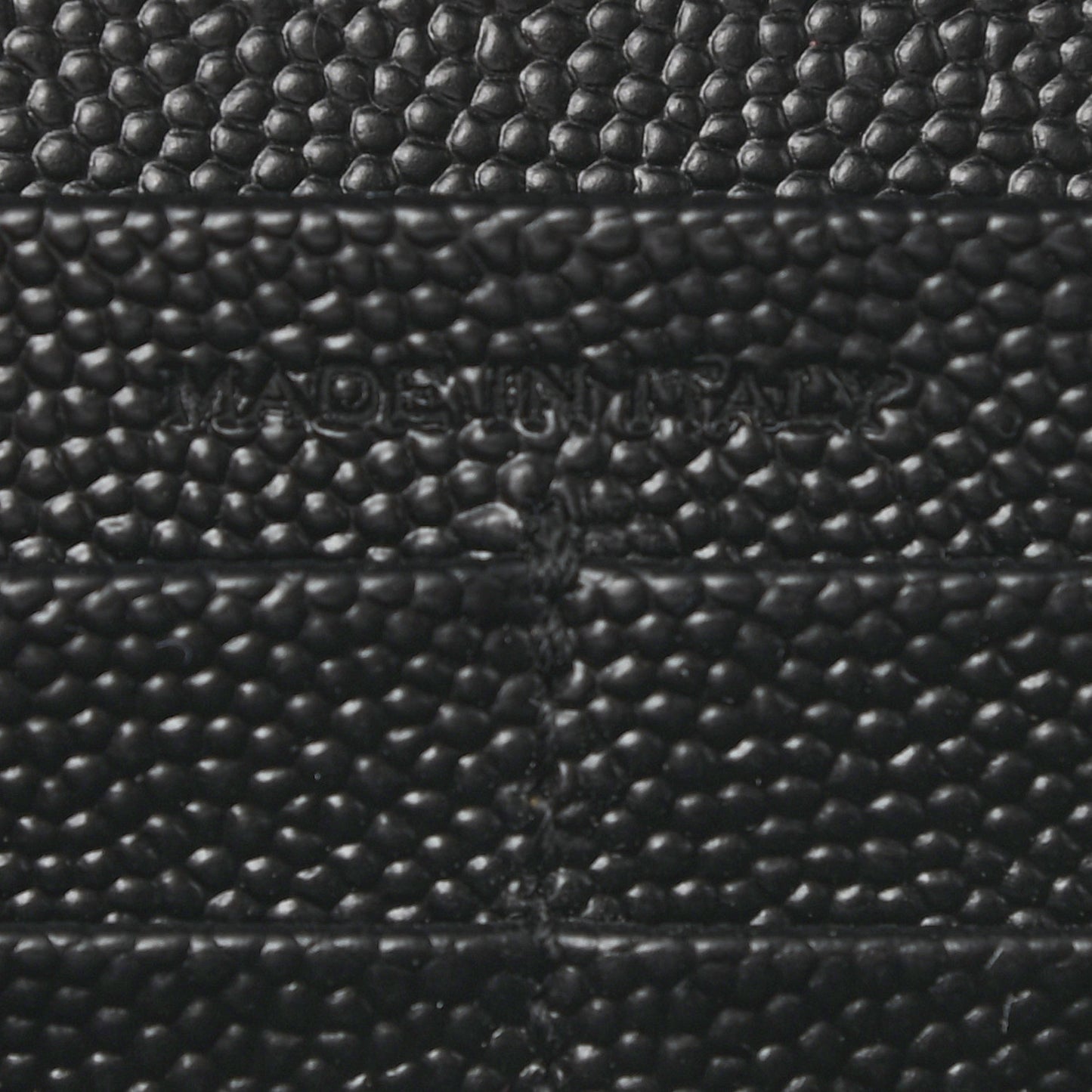 Grain De Poudre Matelasse Chevron Monogram Flap Wallet Black