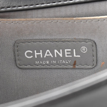 Chanel Lambskin Quilted Medium Boy Flap Black 9 of 15