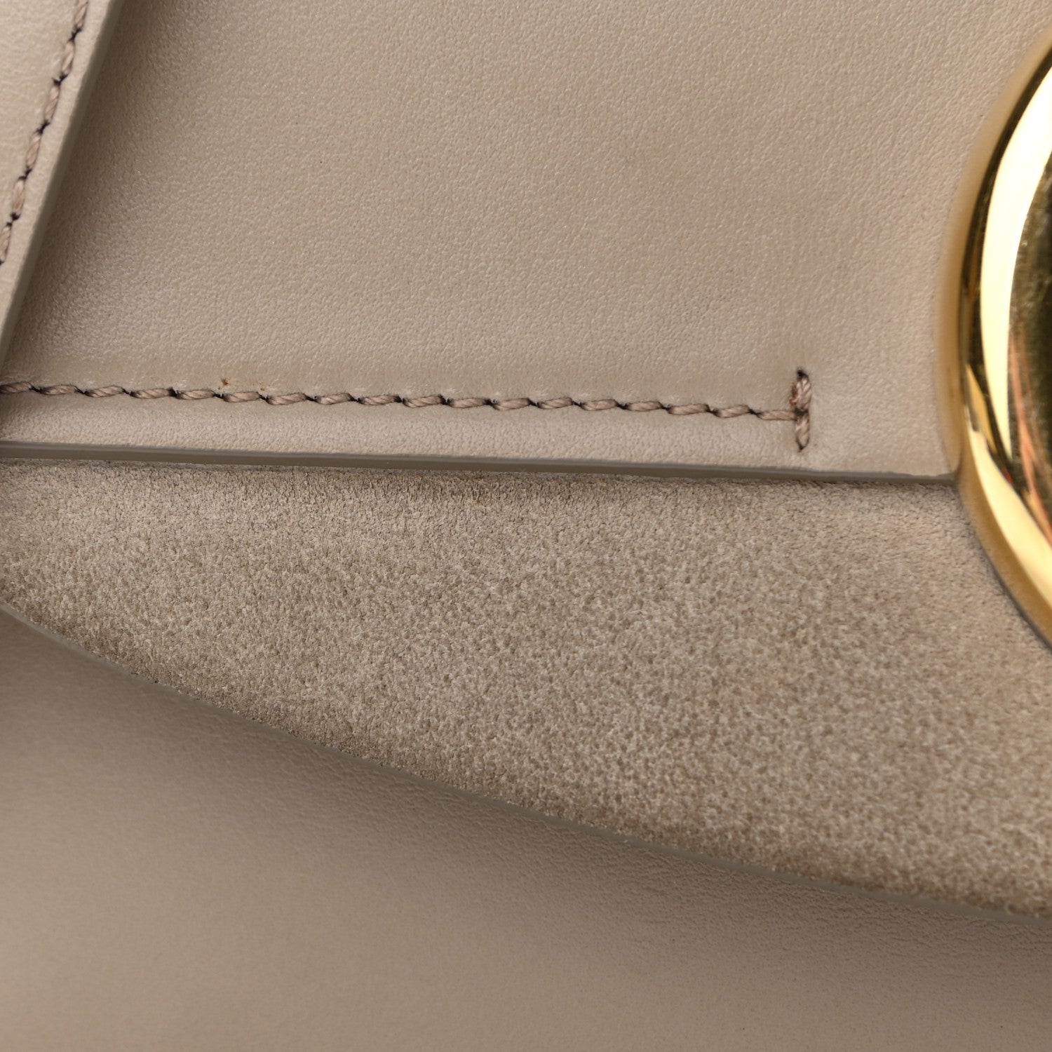 Chloe Calfskin Suede C Clutch With Chain Motty Grey 11 of 11