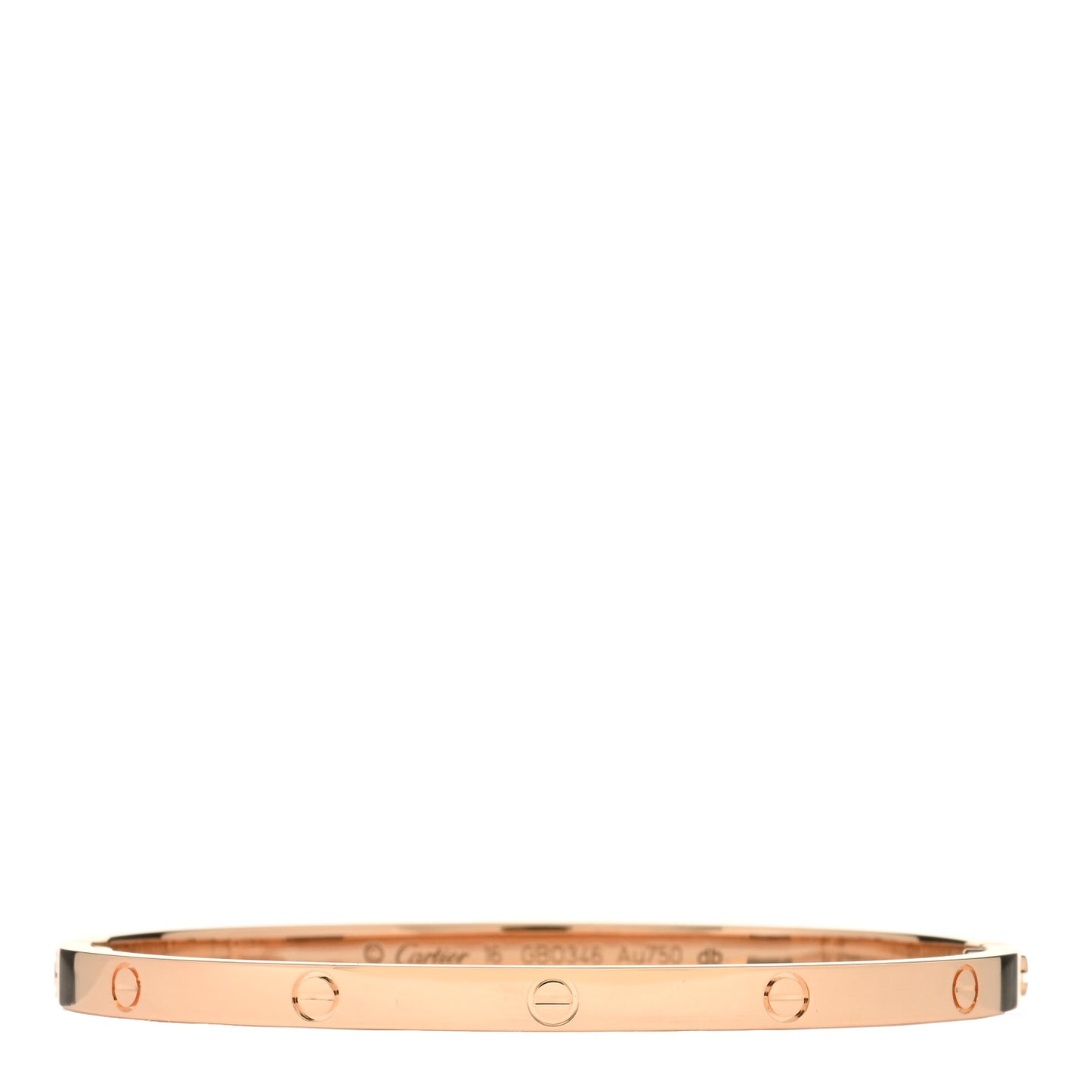 18K Pink Gold Small LOVE Bracelet 16