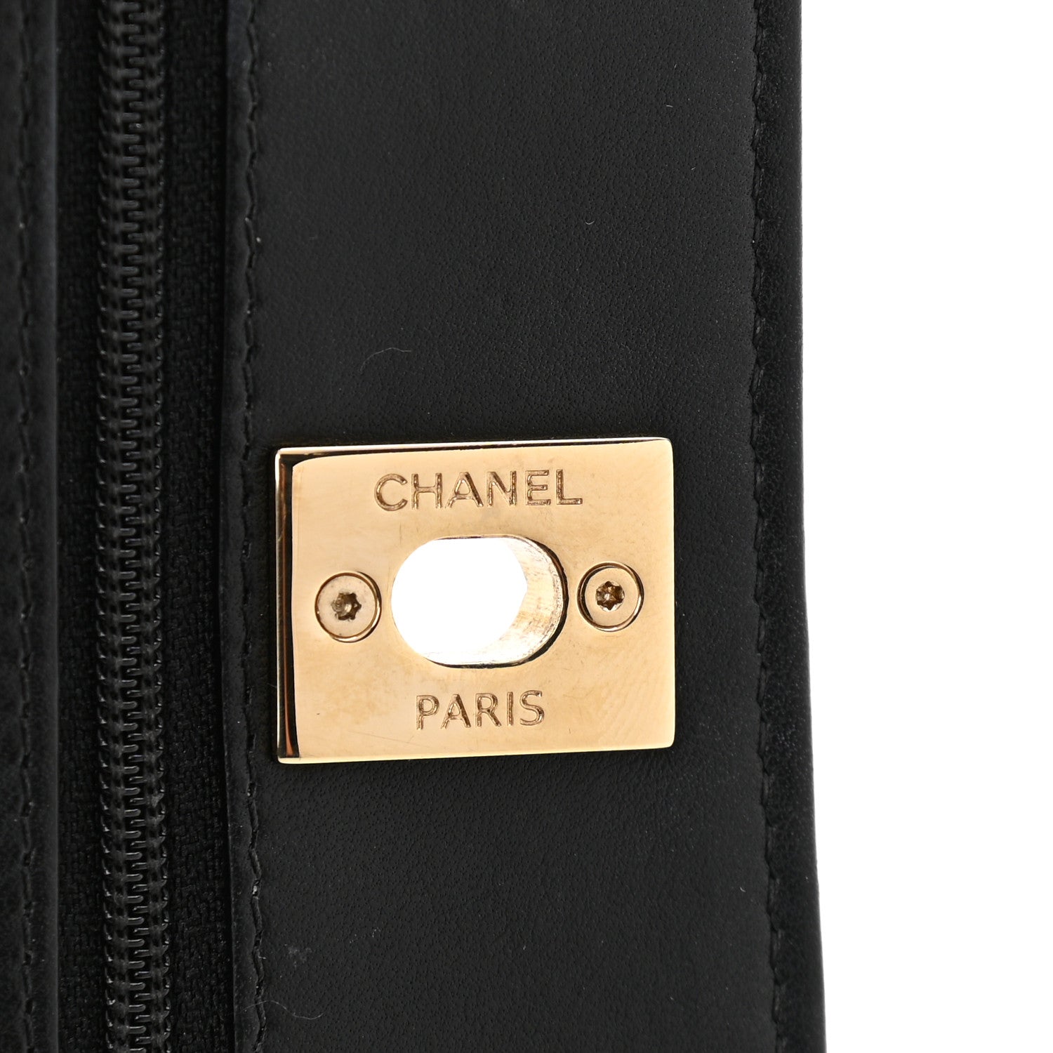 Chanel Lambskin Quilted Trendy CC Wallet On Chain WOC Black 9 of 13