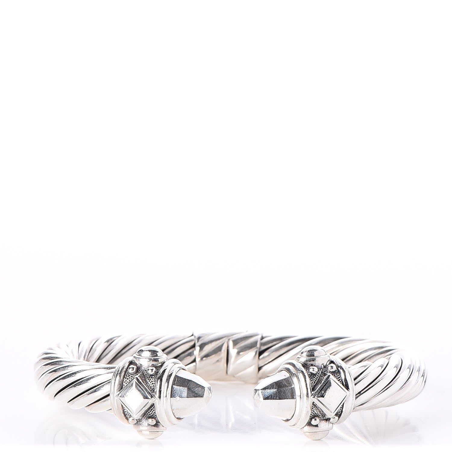 David Yurman Sterling Silver 10mm Renaissance Cable Bracelet 1 of 6