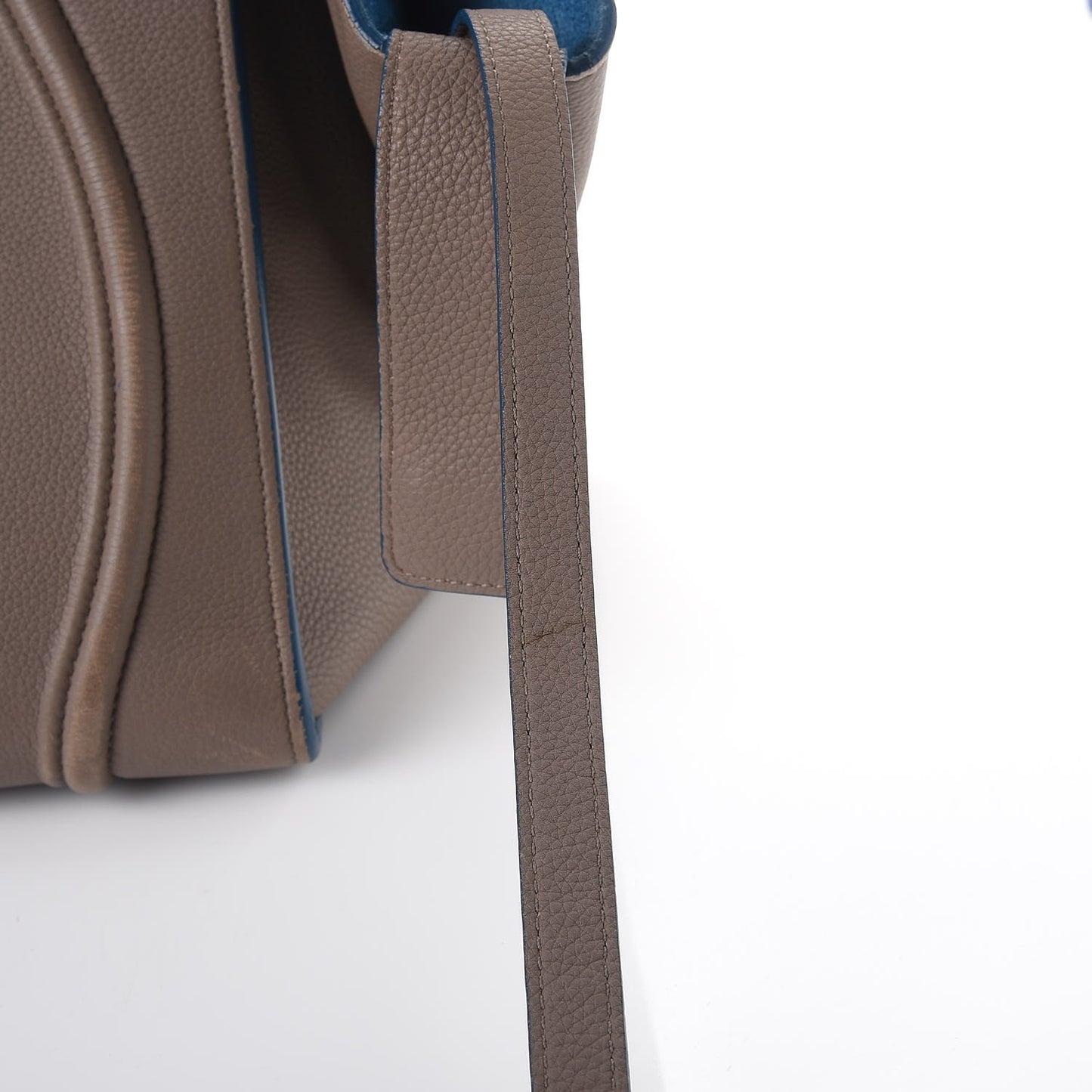 Baby Grained Calfskin Medium Phantom Luggage Taupe