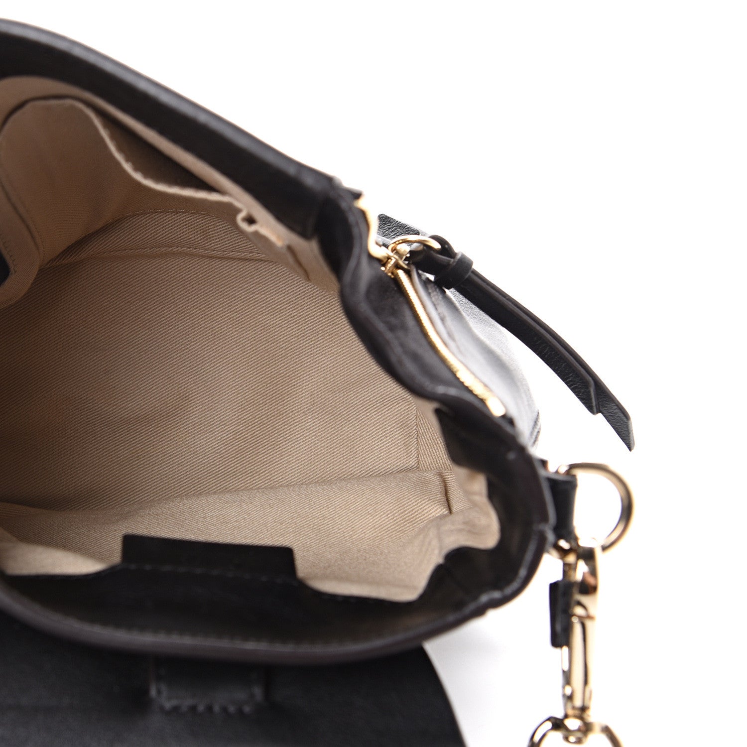Chloe Suede Calfskin Mini Faye Backpack Black 4 of 10