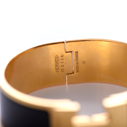 Hermes Enamel Wide Clic Clac H Bracelet PM Black 4 of 4