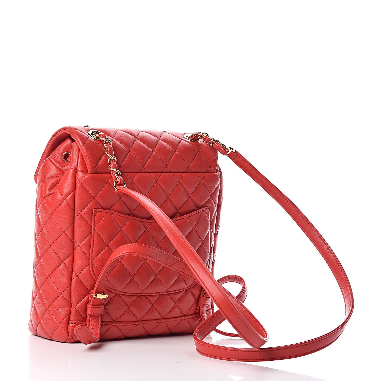 Chanel Lambskin Quilted Small Urban Spirit Backpack Red 3 of 9