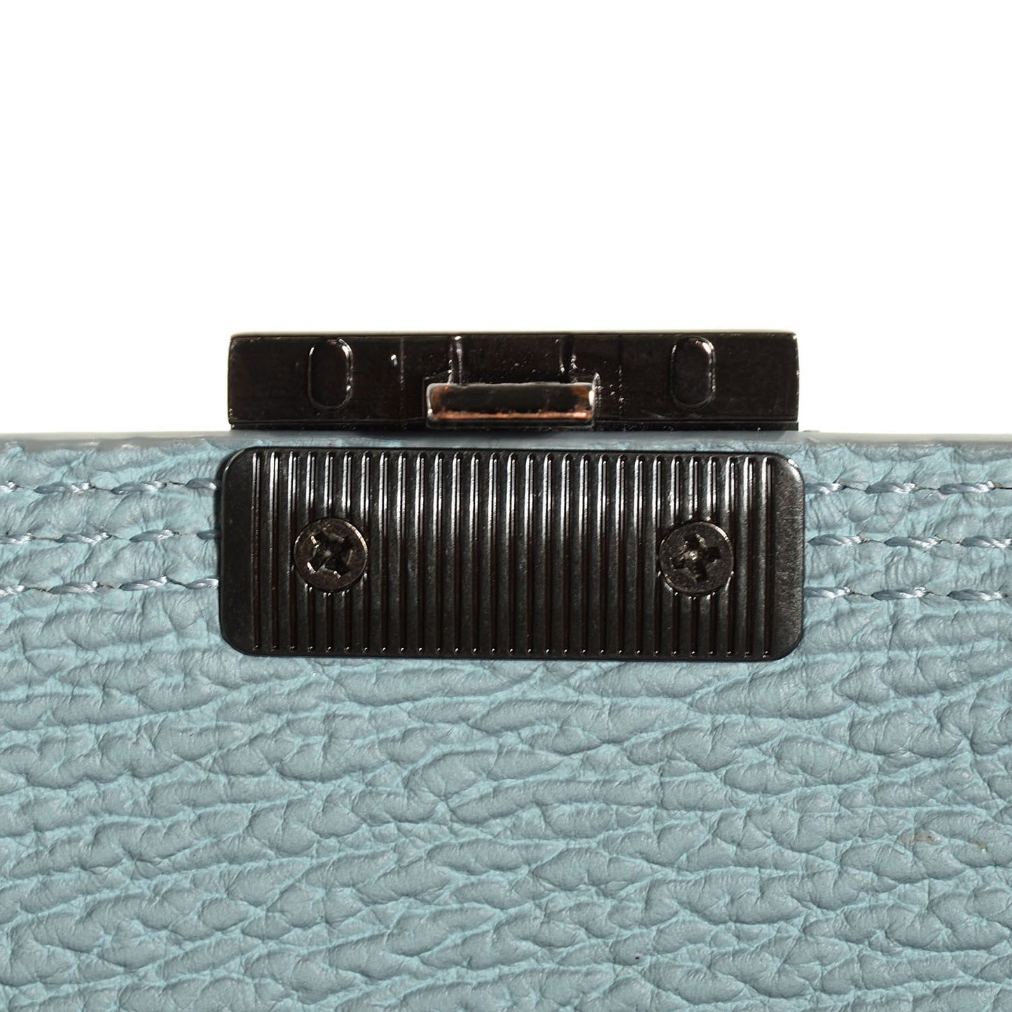 3.1 Textured Calfskin Large Pashli Satchel Light Blue