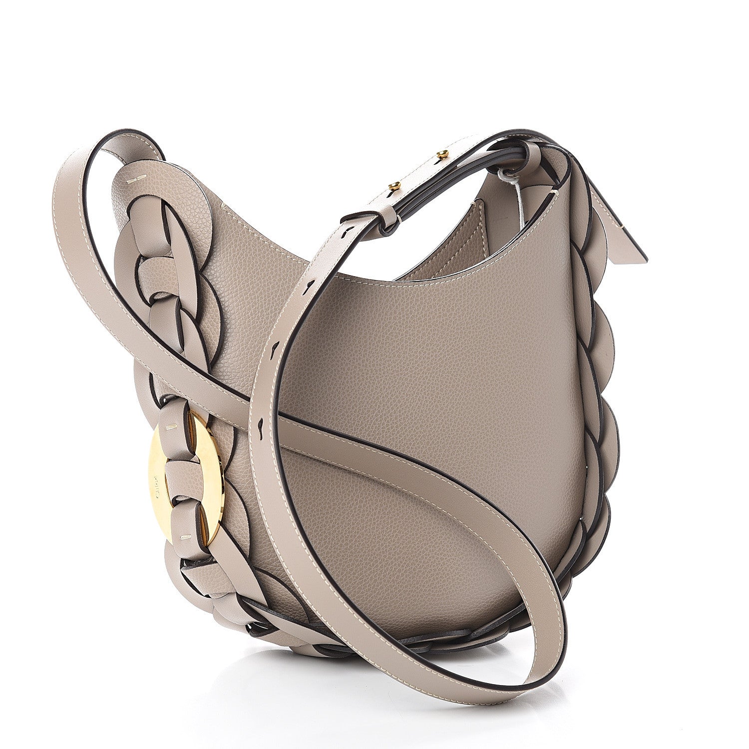 Chloe Small Grain Smooth Calfskin Small Darryl Hobo Motty Grey 2 of 8