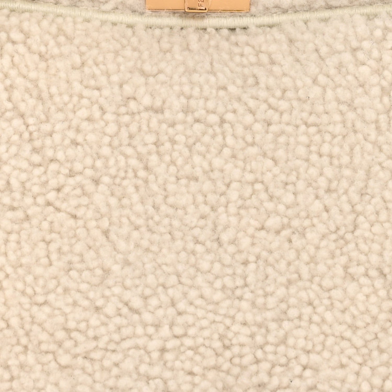 Fendi Curly Shearling Shiny Nappa Petite Peekaboo I SEE U Satchel White 9 of 13