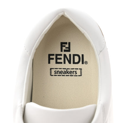 Fendi Calfskin Womens Fendi Match Low Top Sneakers 36.5 White Beige 8 of 9