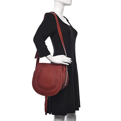 Chloe Calfskin Medium Marcie Round Crossbody Bag Berry Cupcake 2 of 14